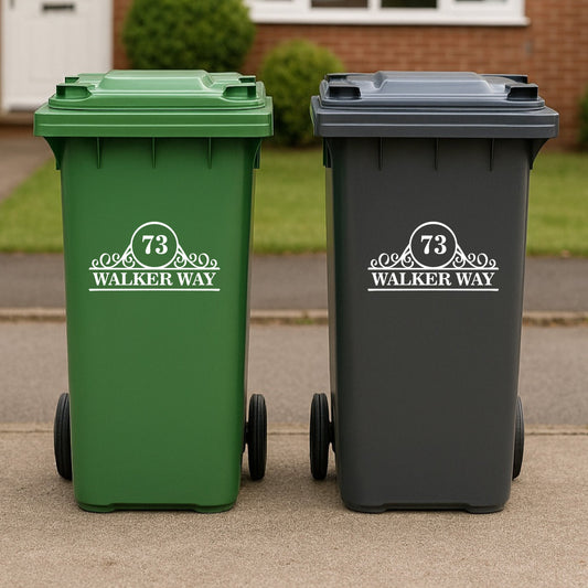 Wheelie Bin Sticker - Design 1