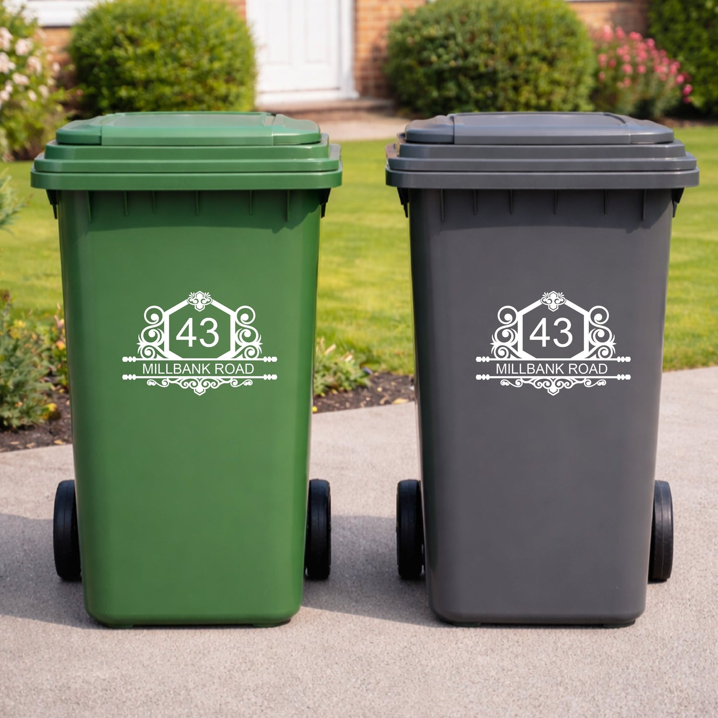 Wheelie Bin Sticker - Design 2