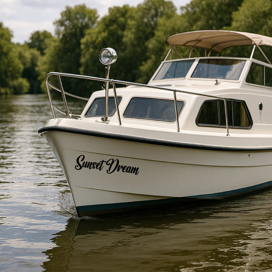 Personalised Boat Name Sticker