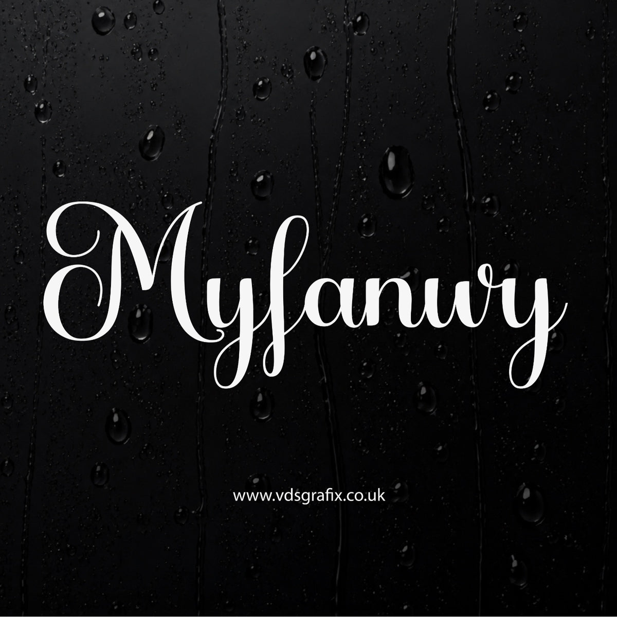 Vinyl Campervan Name Decal - Font 2