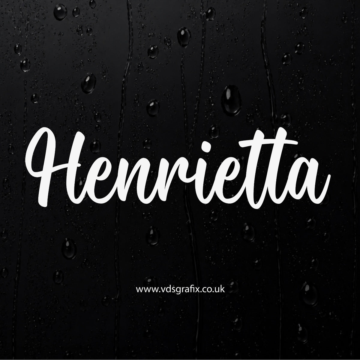 Vinyl Campervan Name Decal - Font 15
