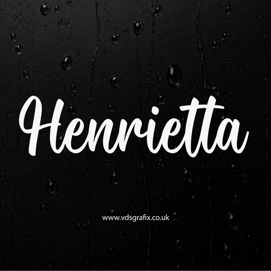 Vinyl Campervan Name Decal - Font 15