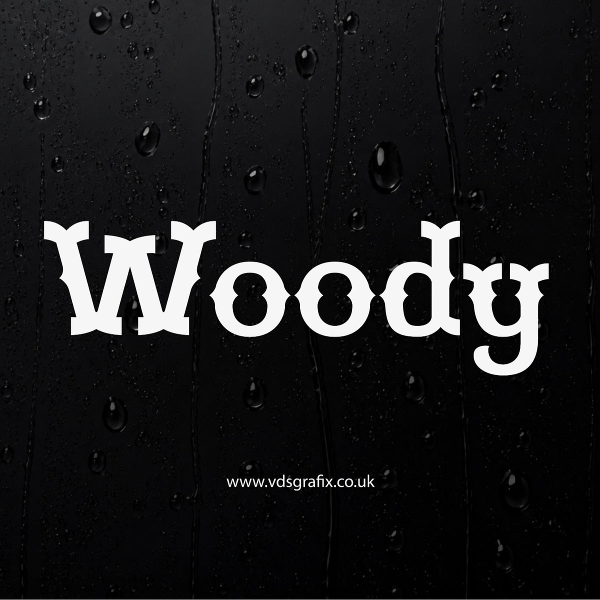 Vinyl Campervan Name Decal - Font 23