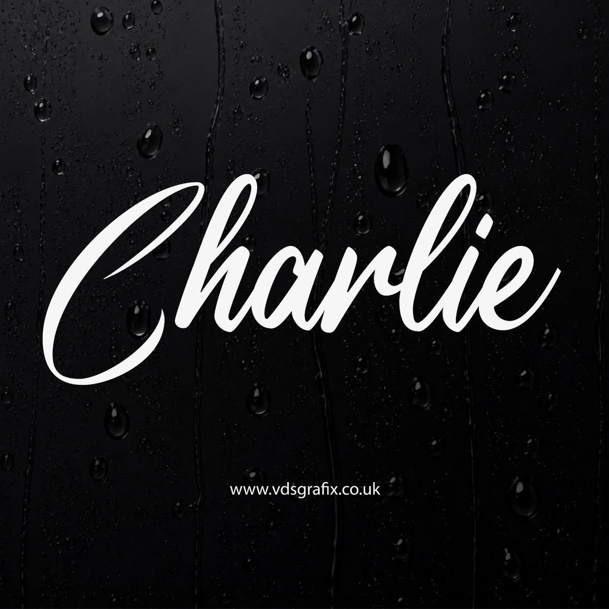 Vinyl Campervan Name Decal - Font 1