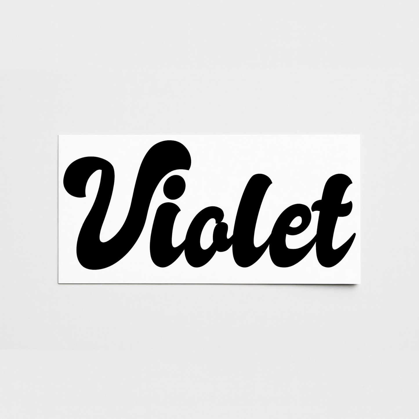 Vinyl Campervan Name Decal - Font 6