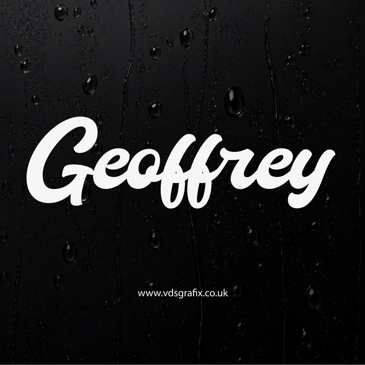 Vinyl Campervan Name Decal - Font 27