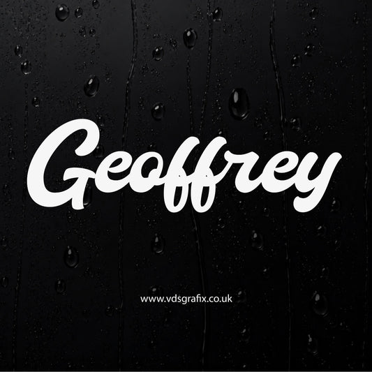 Vinyl Campervan Name Decal - Font 27