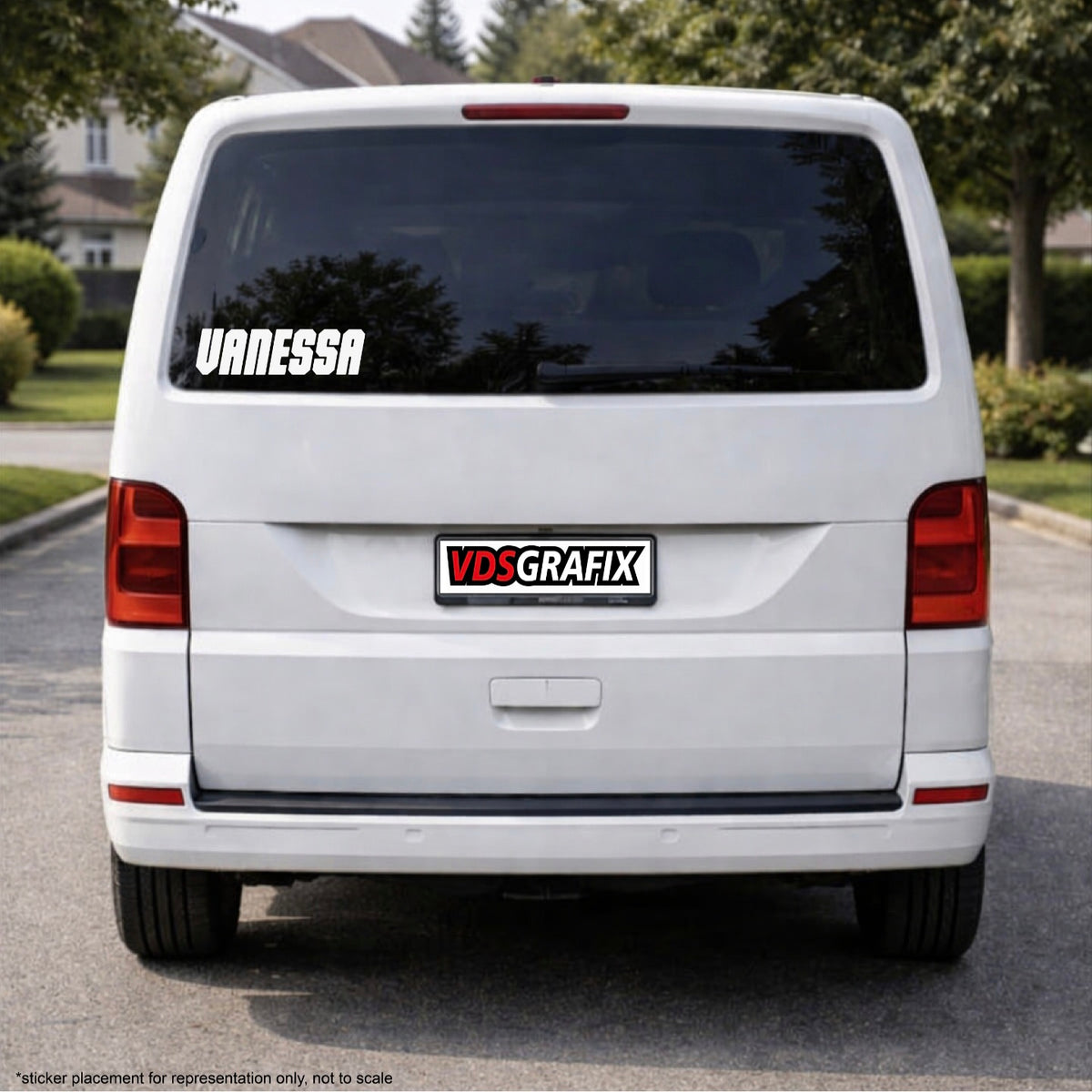 Vinyl Campervan Name Decal - Font 3
