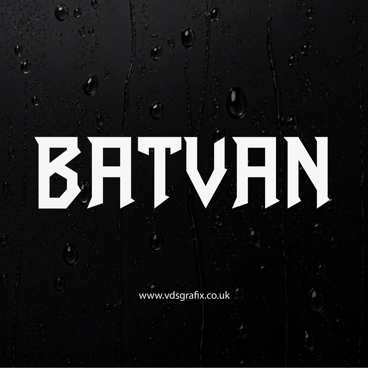 Vinyl Campervan Name Decal - Font 17