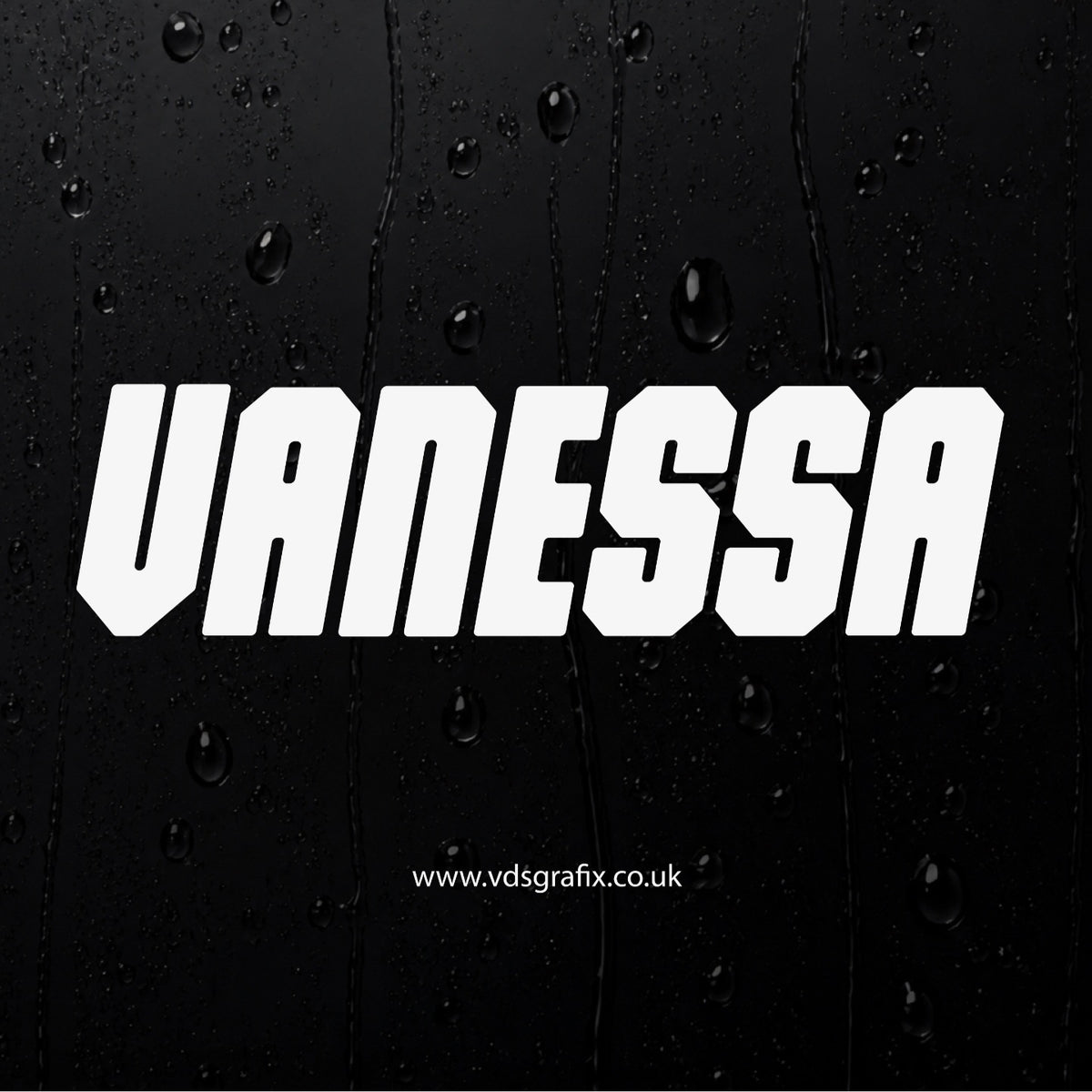 Vinyl Campervan Name Decal - Font 3