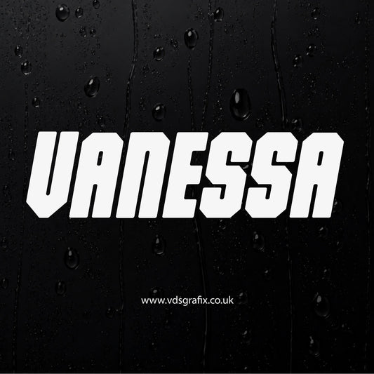 Vinyl Campervan Name Decal - Font 3