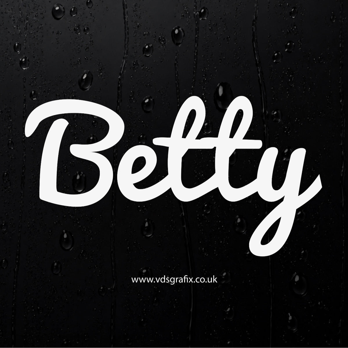Vinyl Campervan Name Decal - Font 12