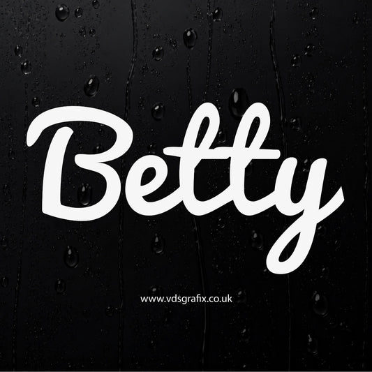 Vinyl Campervan Name Decal - Font 12