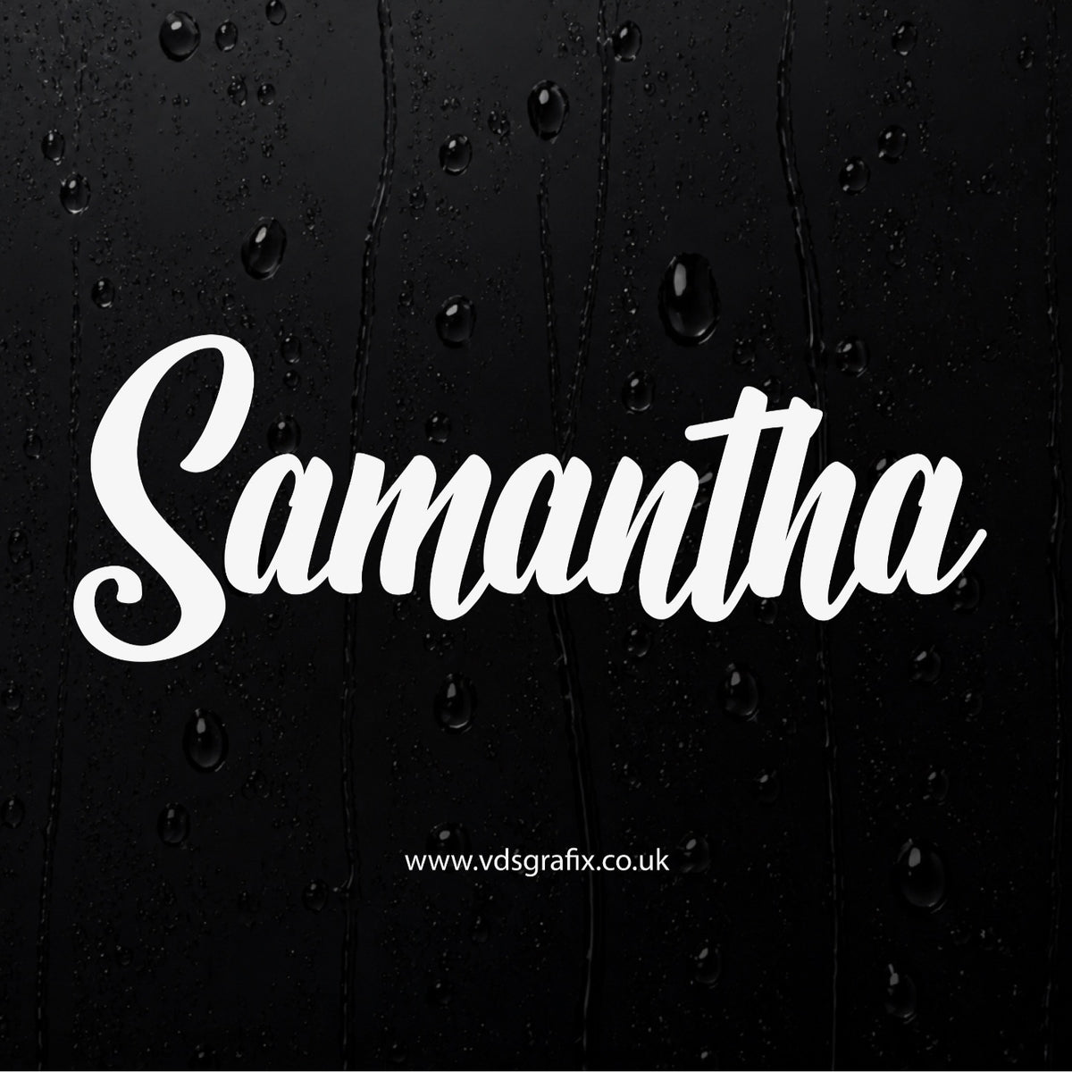 Vinyl Campervan Name Decal - Font 16