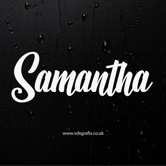 Vinyl Campervan Name Decal - Font 16