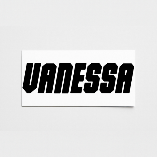 Vinyl Campervan Name Decal - Font 3