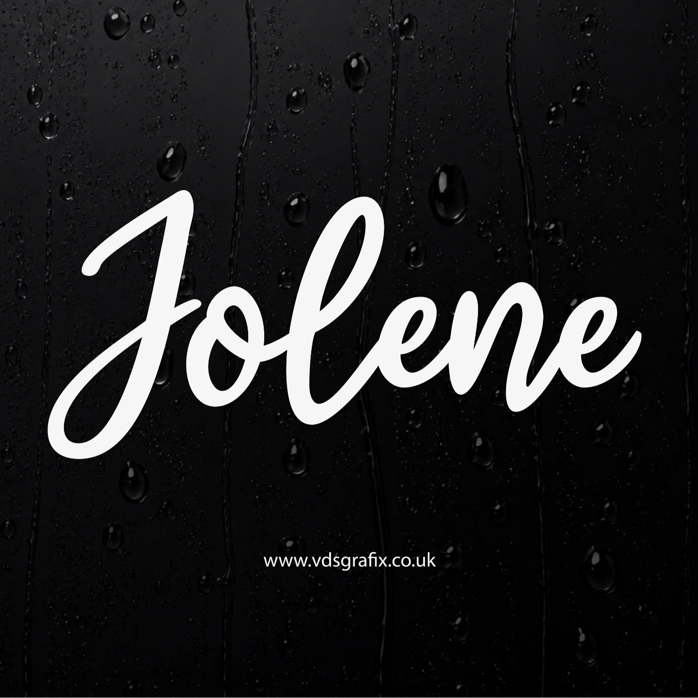 Vinyl Campervan Name Decal - Font 13