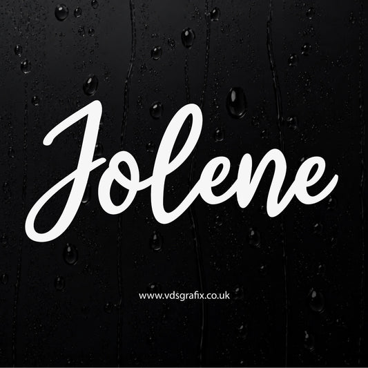 Vinyl Campervan Name Decal - Font 13