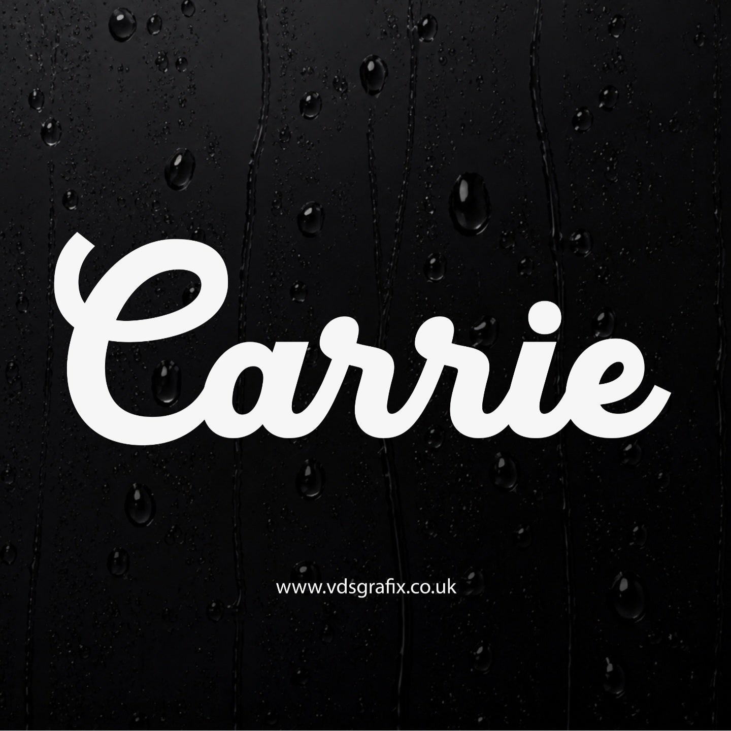 Vinyl Campervan Name Decal - Font 7