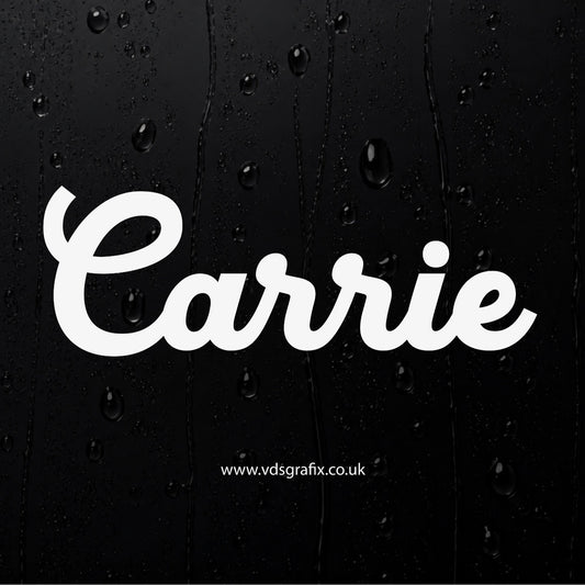 Vinyl Campervan Name Decal - Font 7