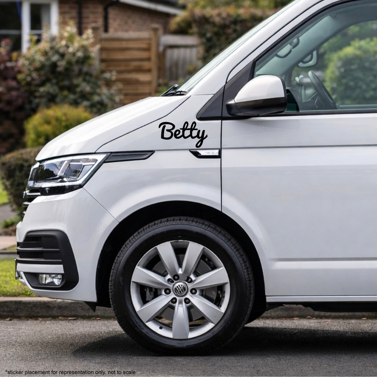 Vinyl Campervan Name Decal - Font 12