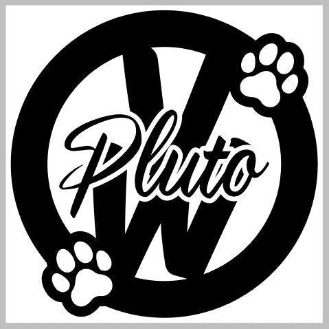 Personalised Badge Decal With Paws