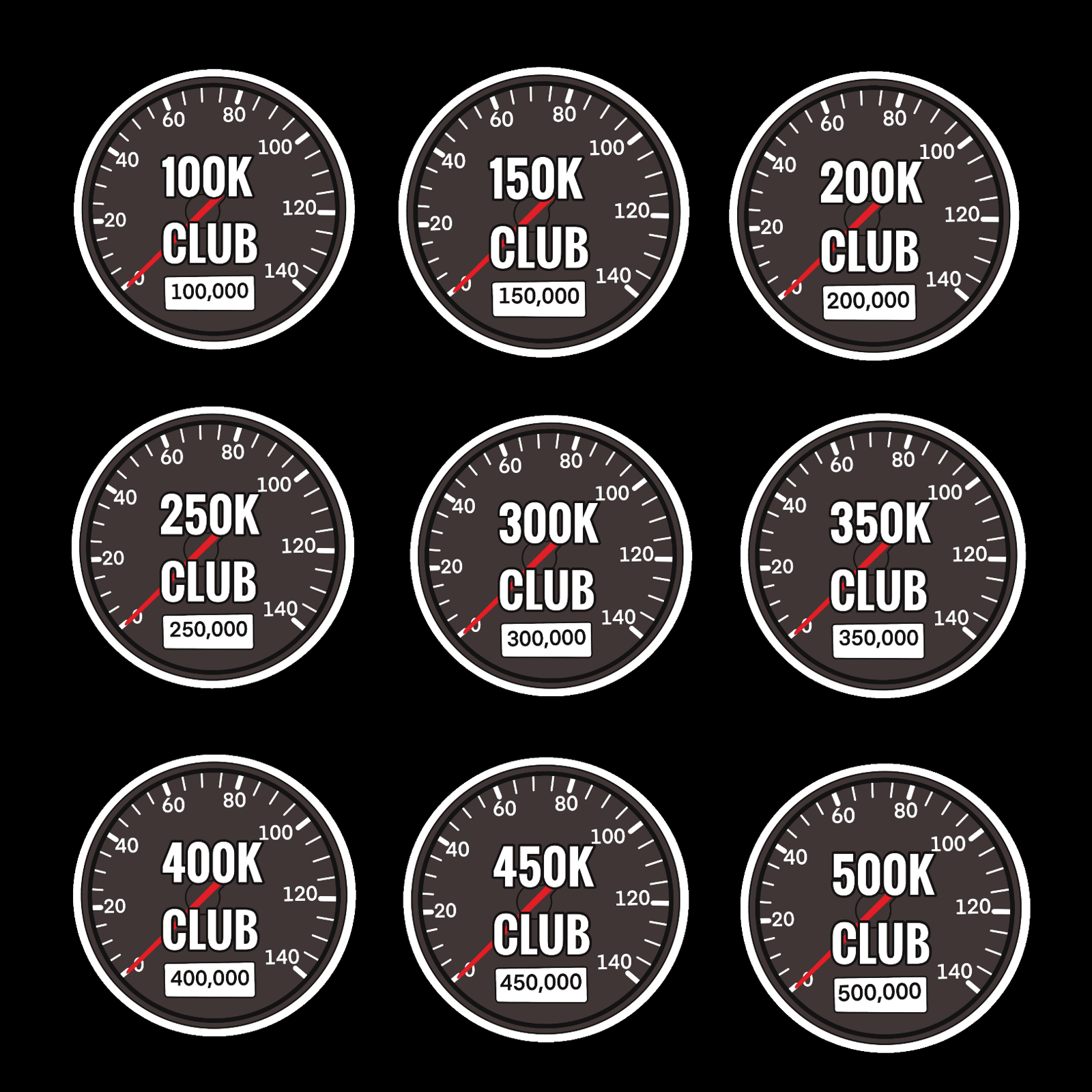 Mileage Themed Vinyl Sticker – VDS Grafix